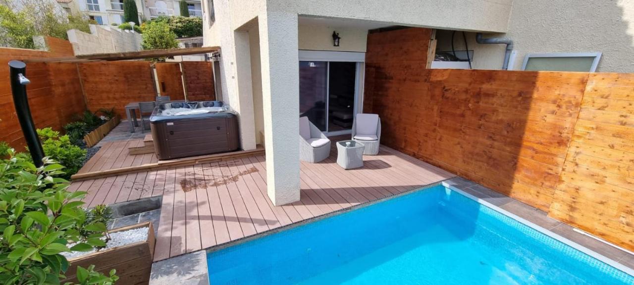 Reves De Vie, Appartement Vue Mer, Grande Piscine Privee , Spa Privatif Cassis Bagian luar foto